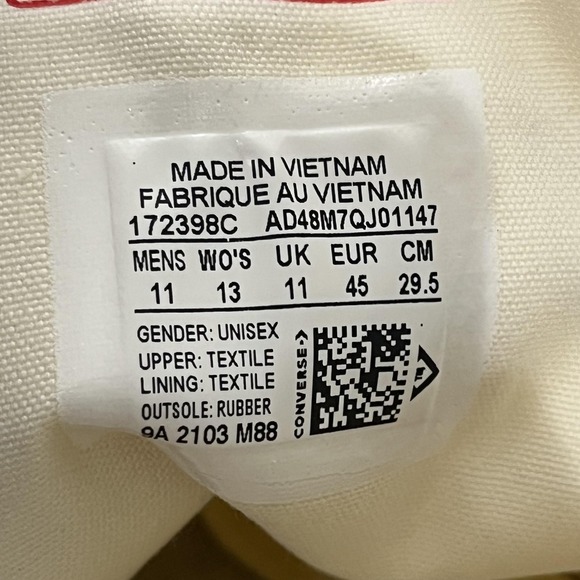 Converse Golf Chuck 70 Flames Shoes Mens Size 11 Yellow High Top Canvas Sneakers - Picture 12 of 12